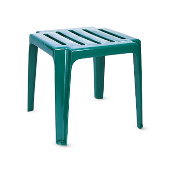 Пластиковый столик к шезлонгу зеленого цвета